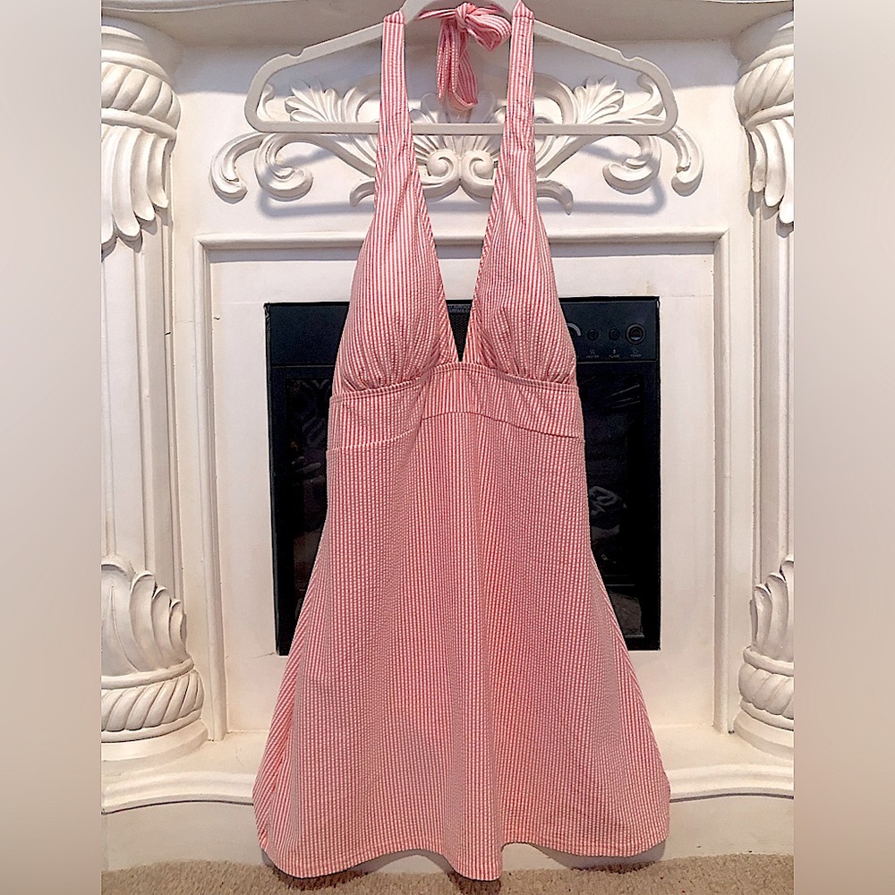 Miraclesuit x Talbots Colab Swimsuit one piece Halter Swim Dress BLOOMINGDALES